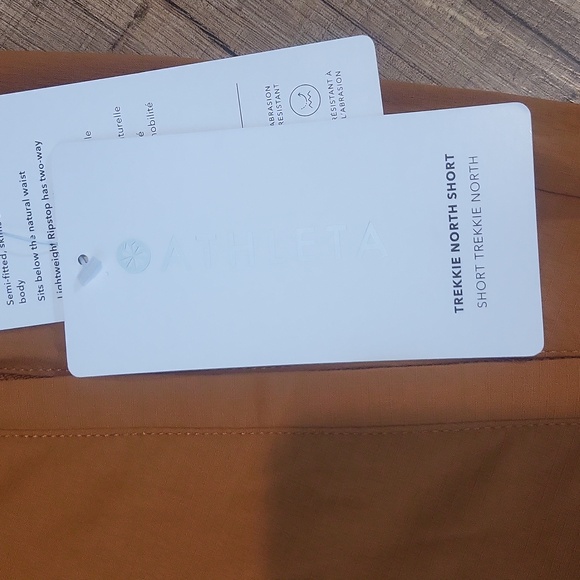 ATHLETA Burnt Orange Trekkie North Nylon Short - Plus Size 24 - Picture 3 of 13